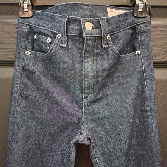 rag & bone High Rise Ankle Skinny in Indigo - Picture 6 of 16